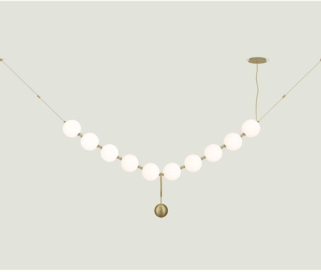 Lustra Suspension Lampe Collier en Verre