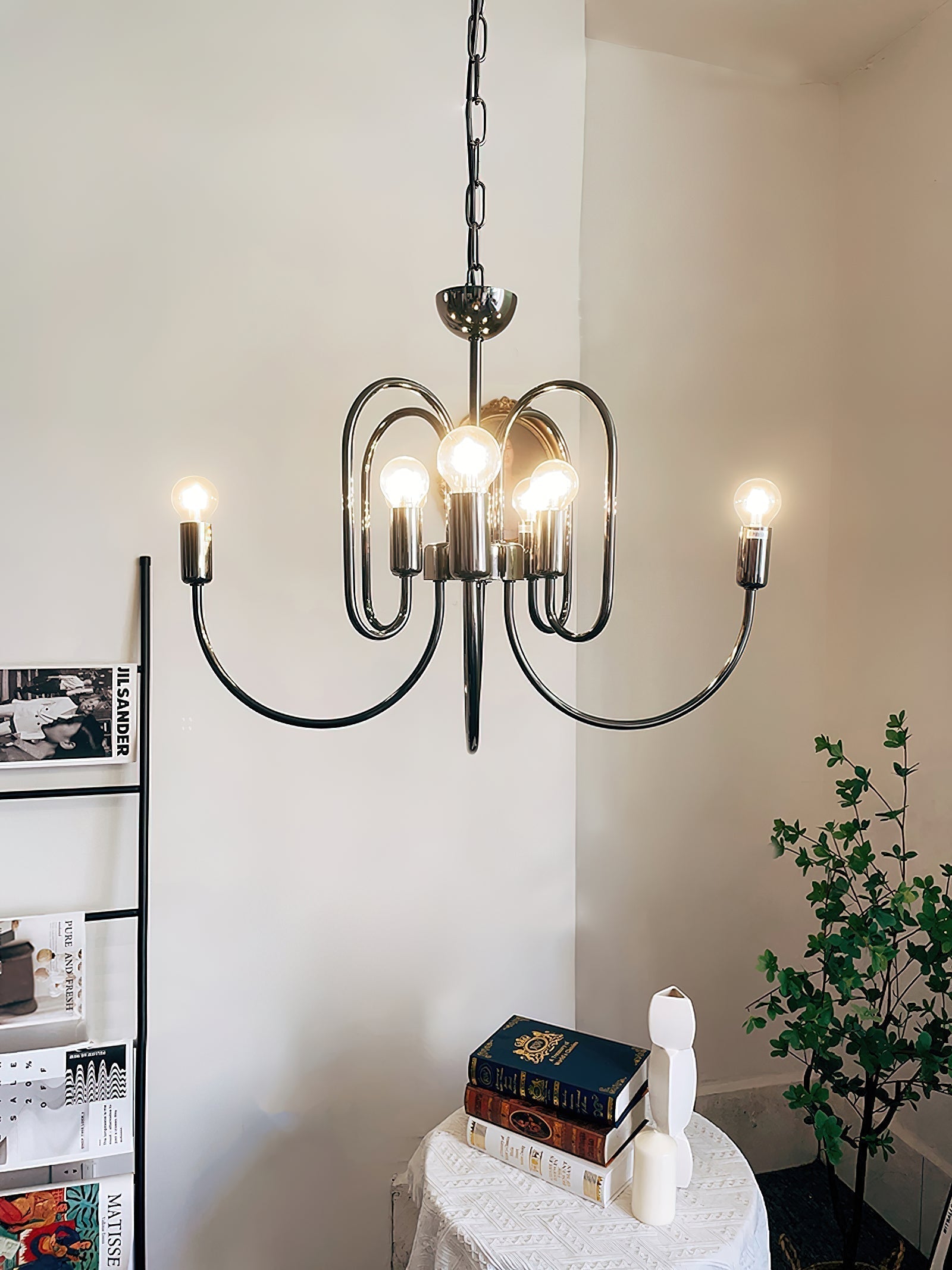 Ombre Elegance Lustre en Métal Style Industriel Vintage