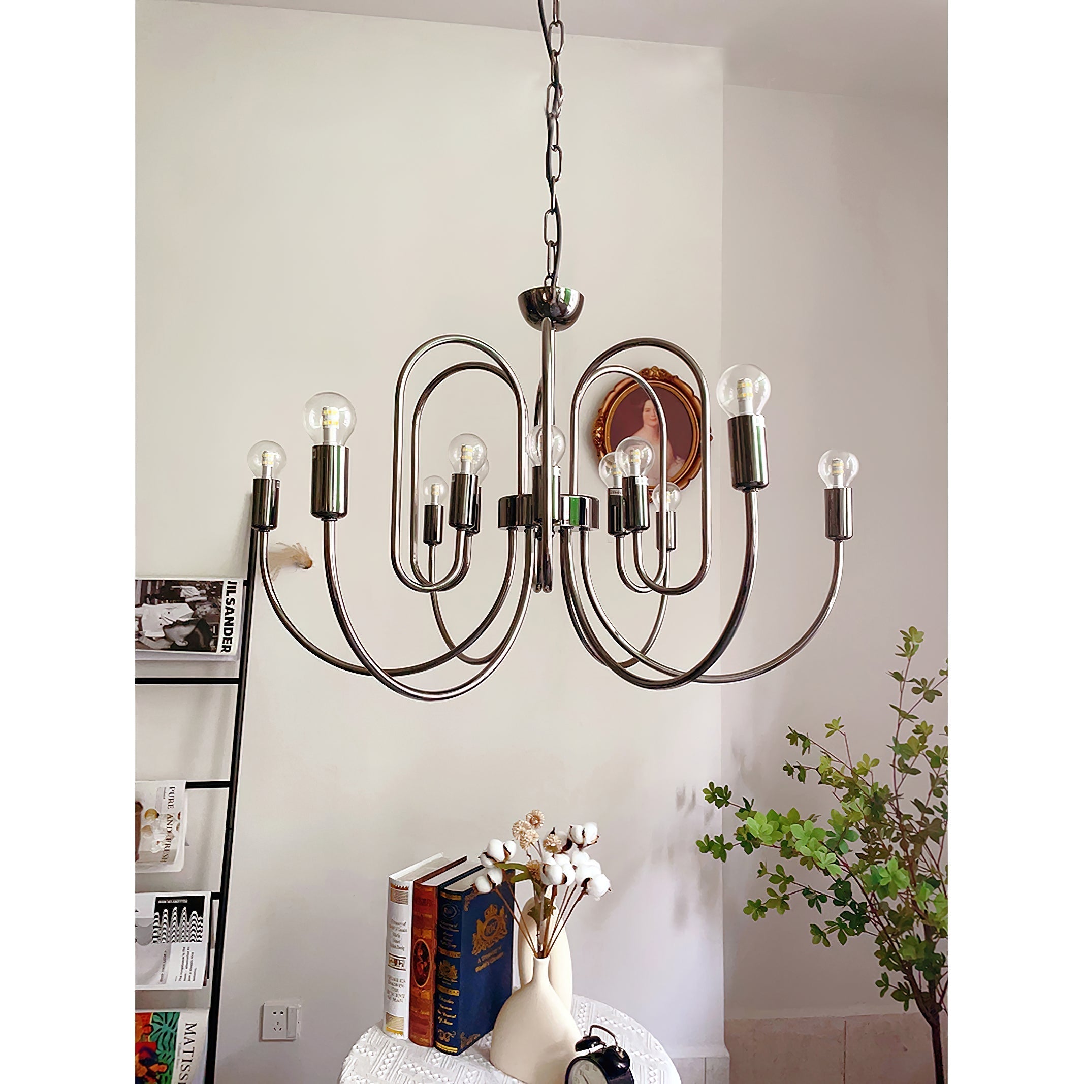 Ombre Elegance Lustre en Métal Style Industriel Vintage