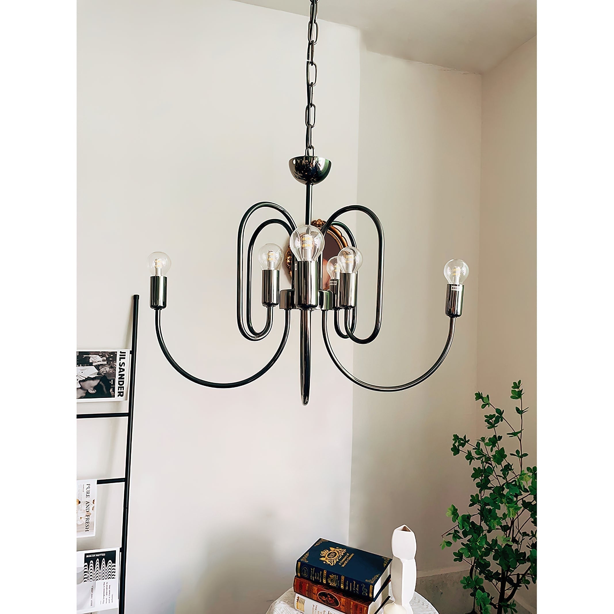 Ombre Elegance Lustre en Métal Style Industriel Vintage
