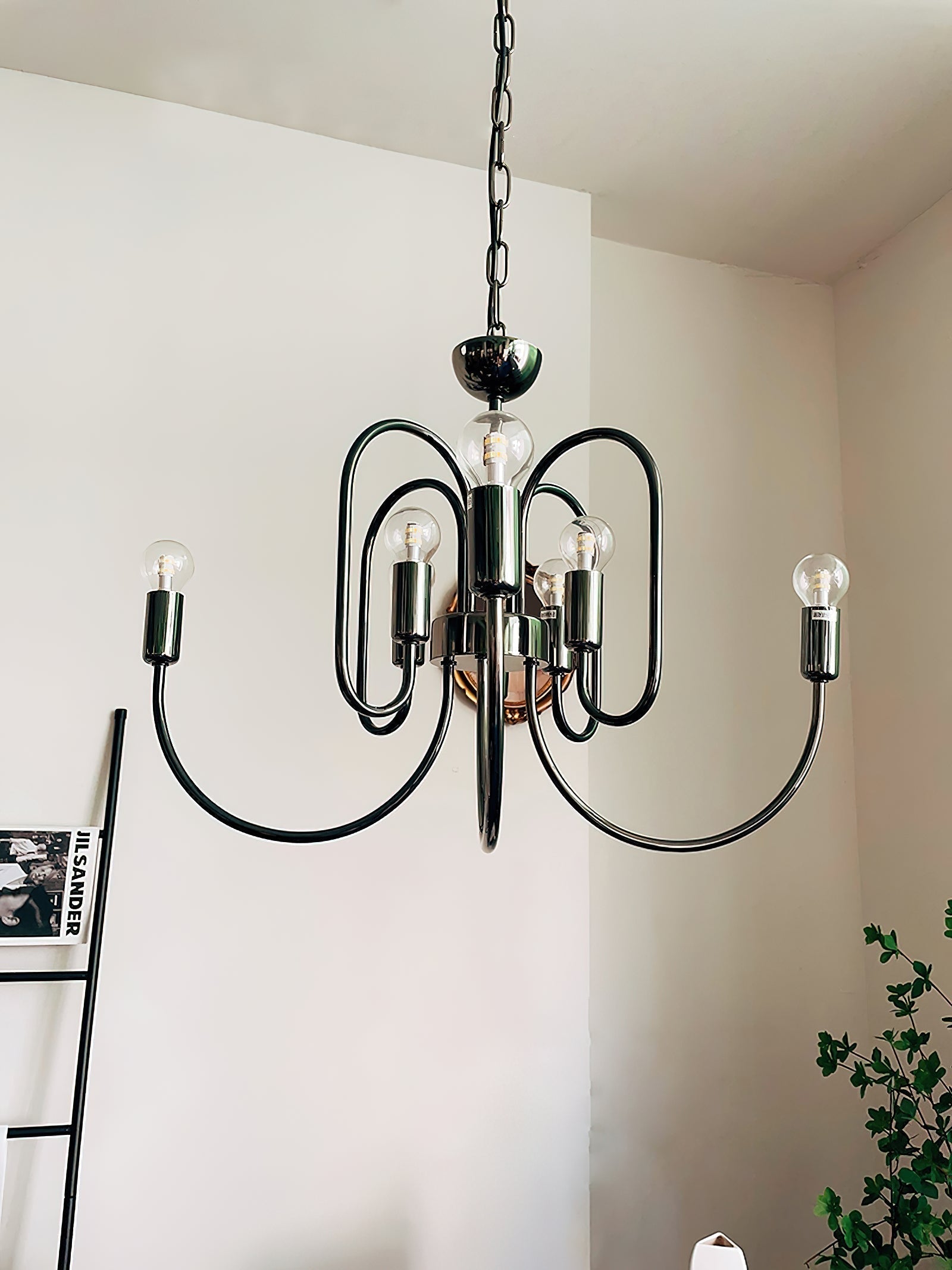 Ombre Elegance Lustre en Métal Style Industriel Vintage