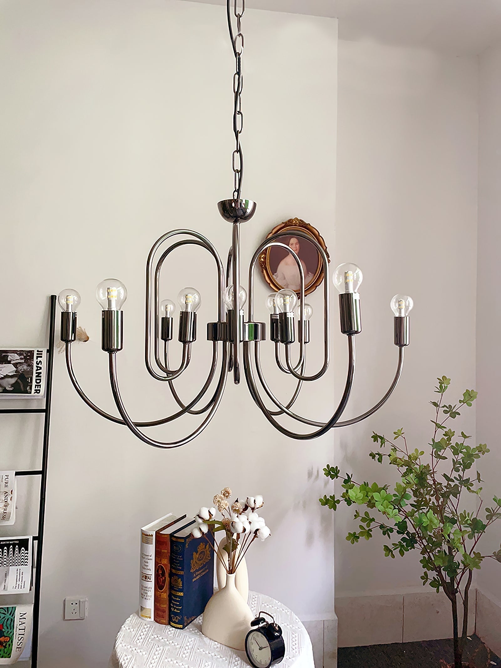 Ombre Elegance Lustre en Métal Style Industriel Vintage