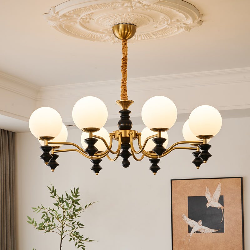 Ordore Lustre en Bois Vintage Traditionnel