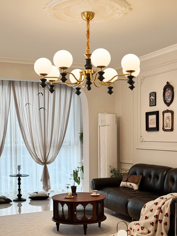 Ordore Lustre en Bois Vintage Traditionnel