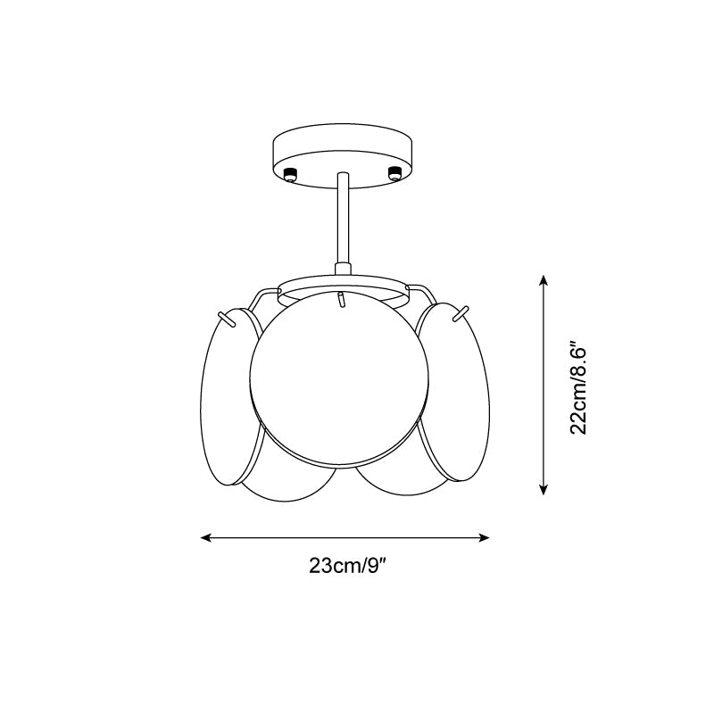 Feyon Lampe de Plafond en Verre