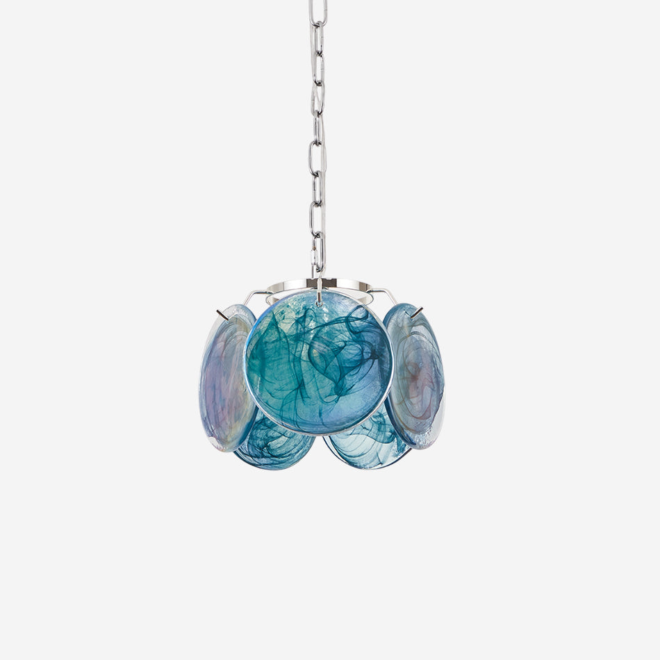Caelina Suspension Disques en Verre Tourbillonnants