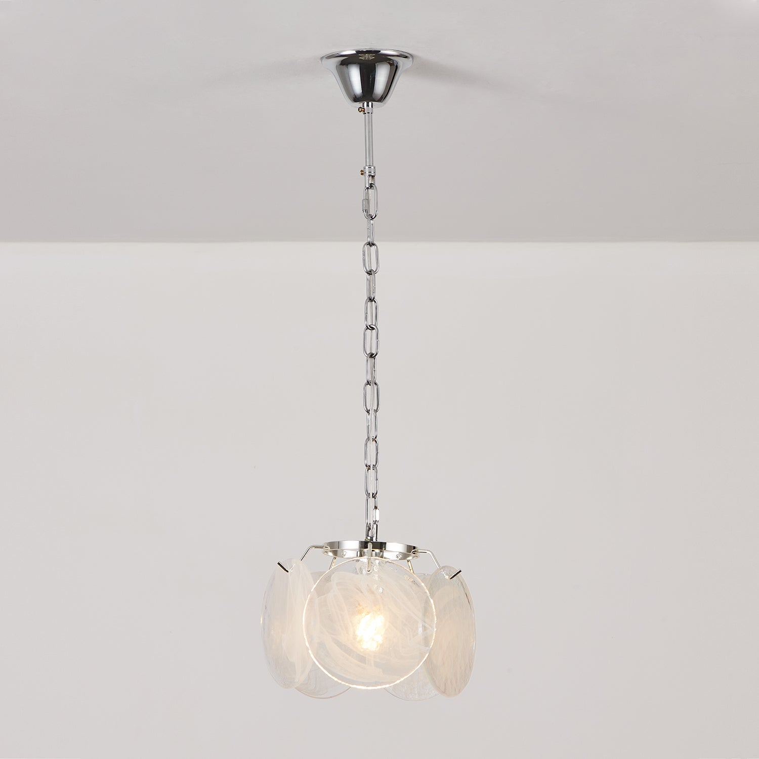 Caelina Suspension Disques en Verre Tourbillonnants