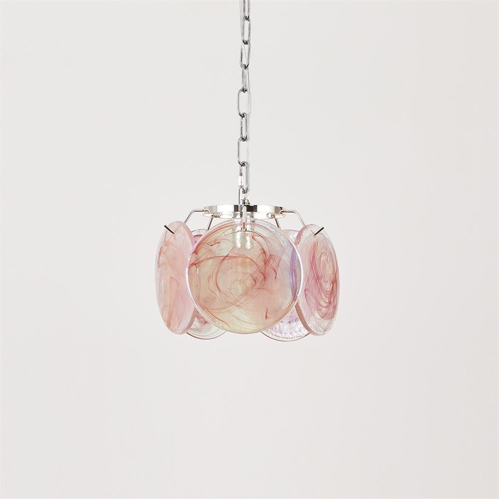 Caelina Suspension Disques en Verre Tourbillonnants