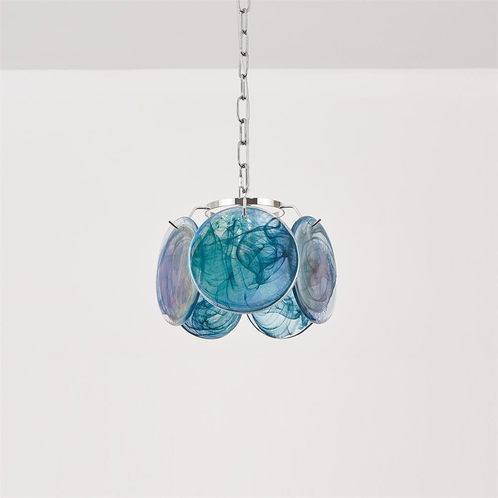 Caelina Suspension Disques en Verre Tourbillonnants