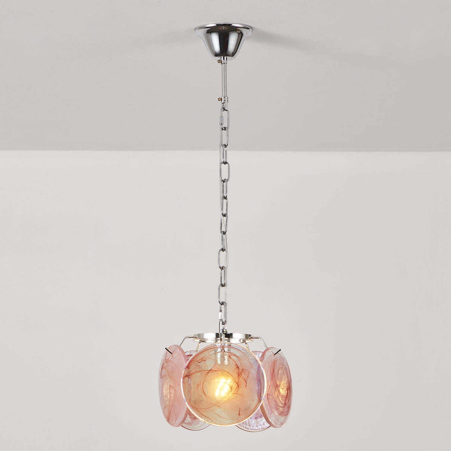 Caelina Suspension Disques en Verre Tourbillonnants