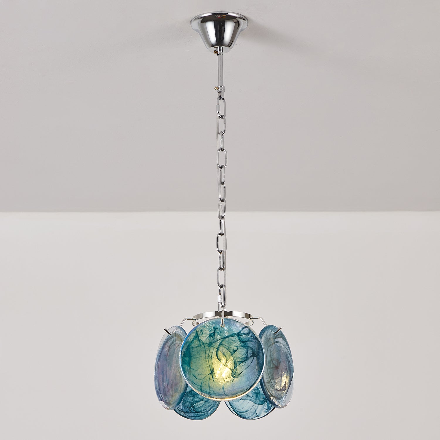 Caelina Suspension Disques en Verre Tourbillonnants