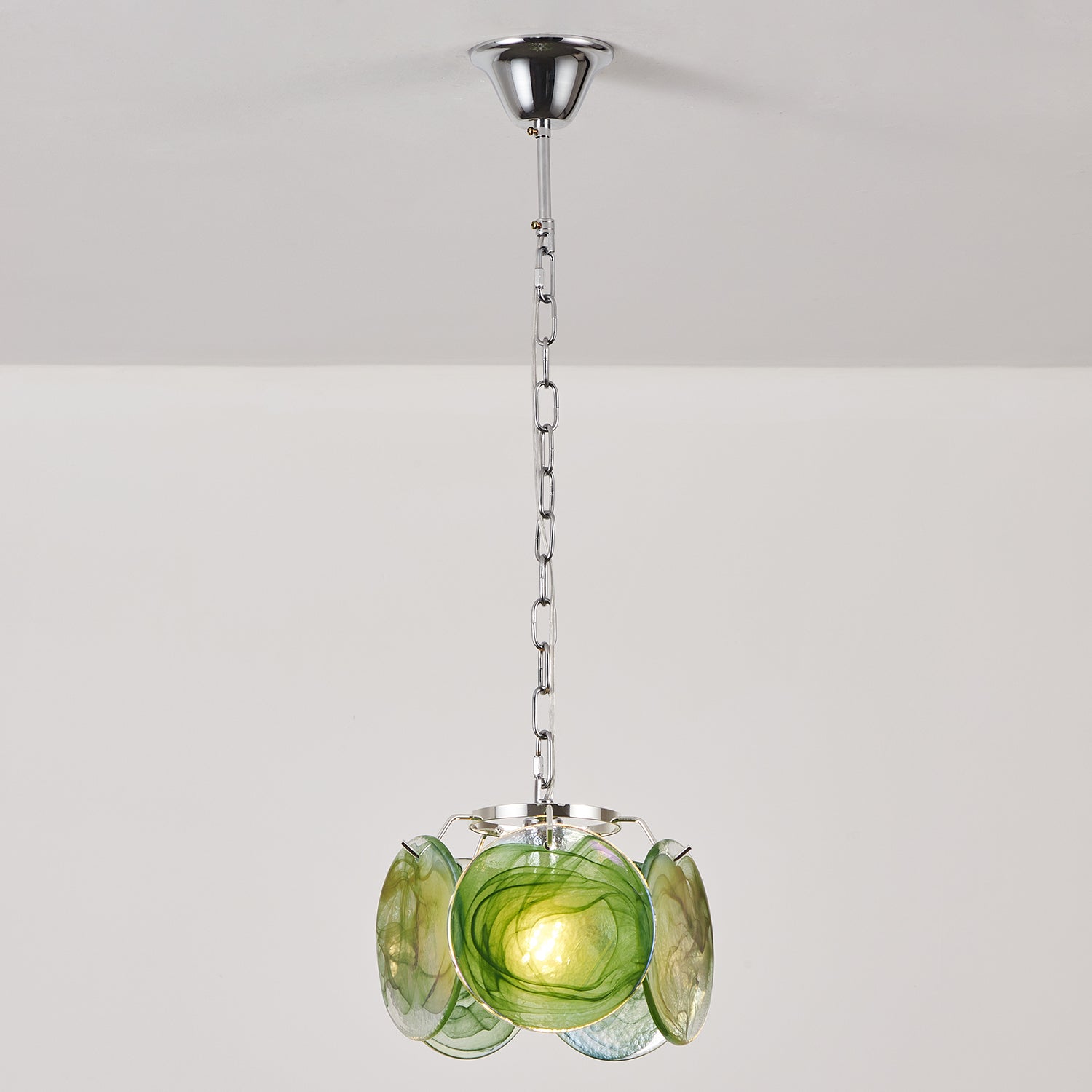 Caelina Suspension Disques en Verre Tourbillonnants