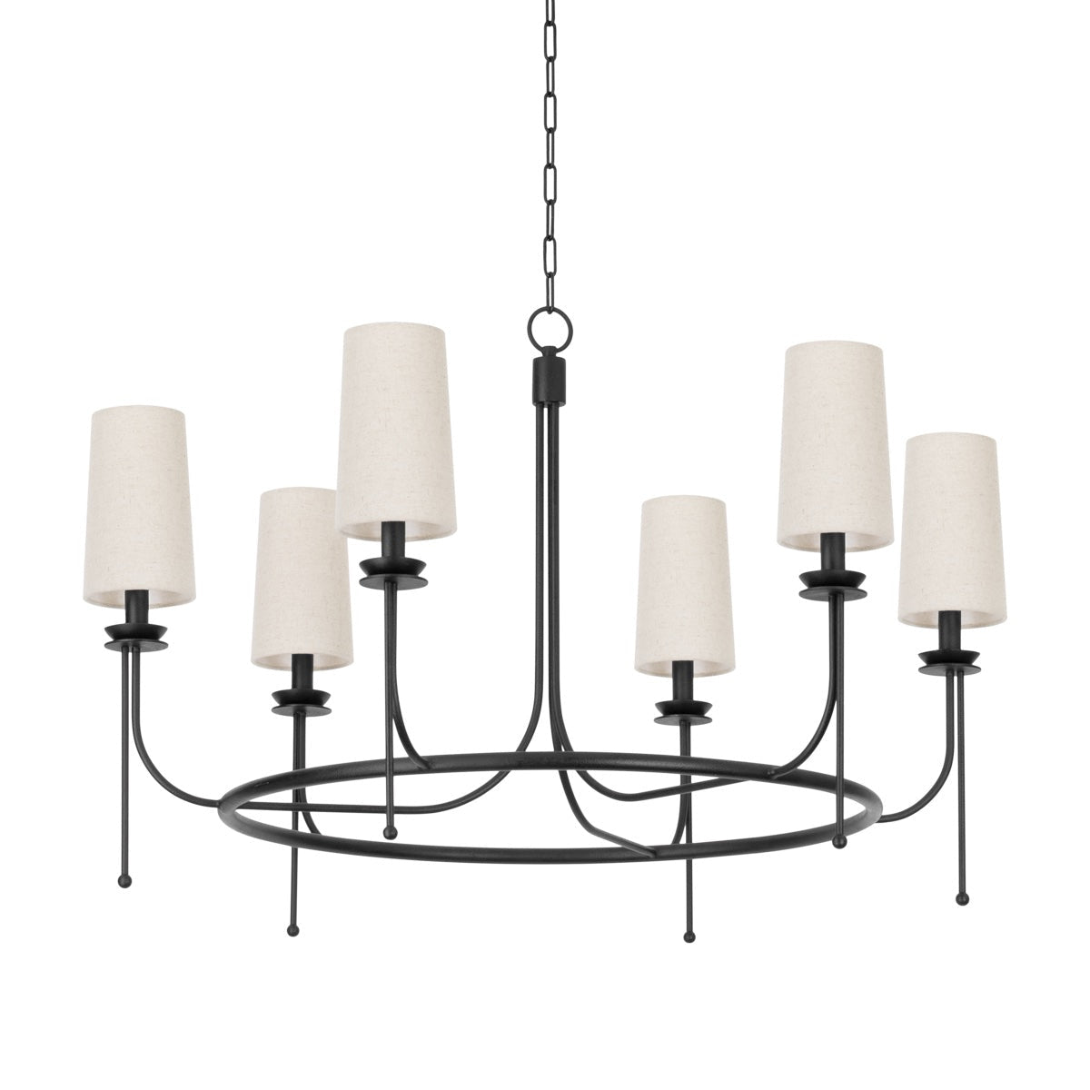 Aurora Lustre en Laiton et Tissu Style Industriel Vintage