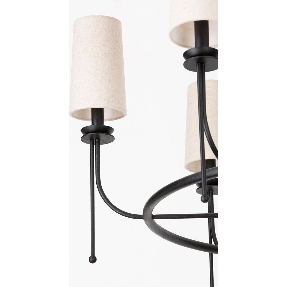 Aurora Lustre en Laiton et Tissu Style Industriel Vintage