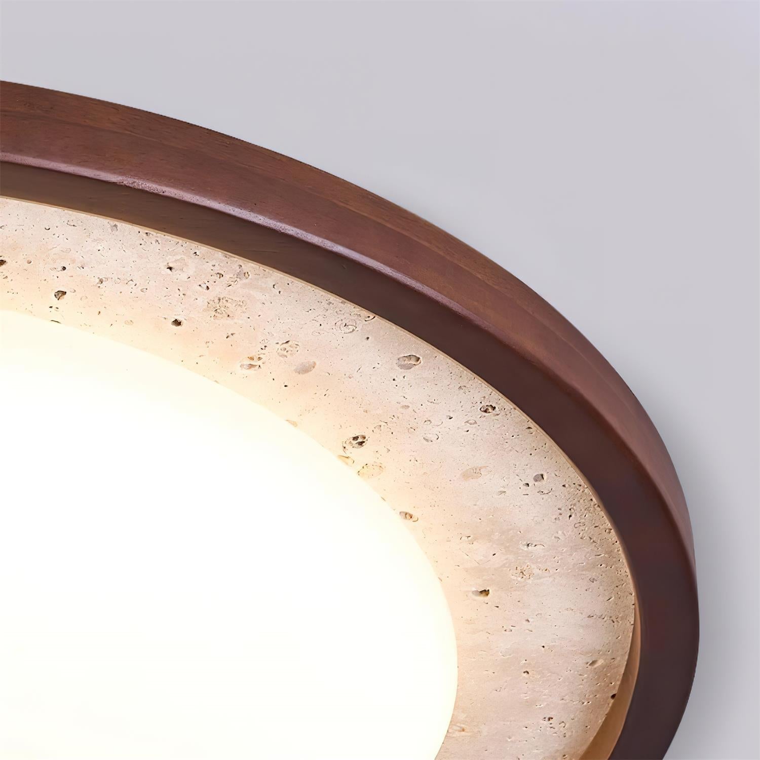 Ritta Lampe Plafonnier Sculpturale Travertin