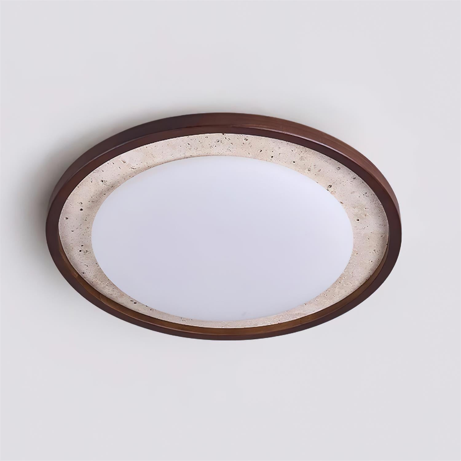Ritta Lampe Plafonnier Sculpturale Travertin