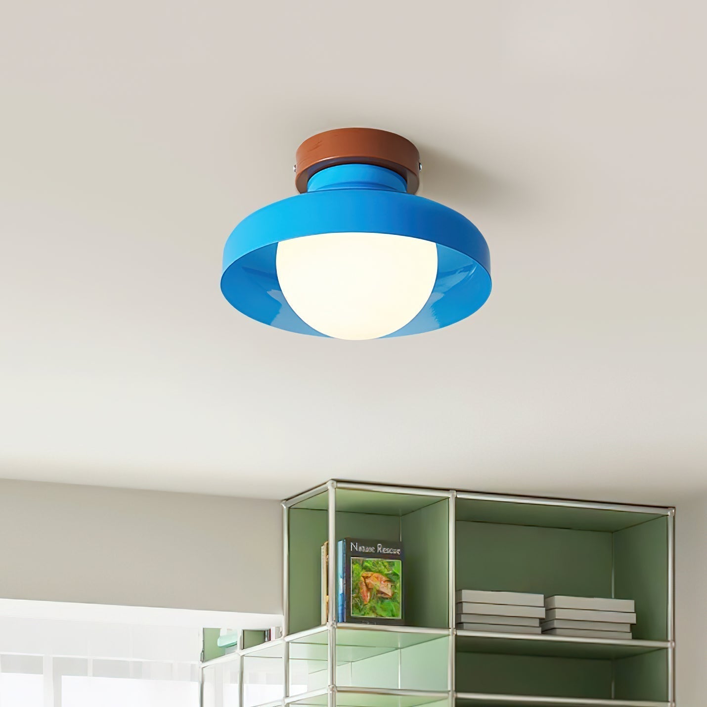 Solvane Plafonnier encastré bleu
