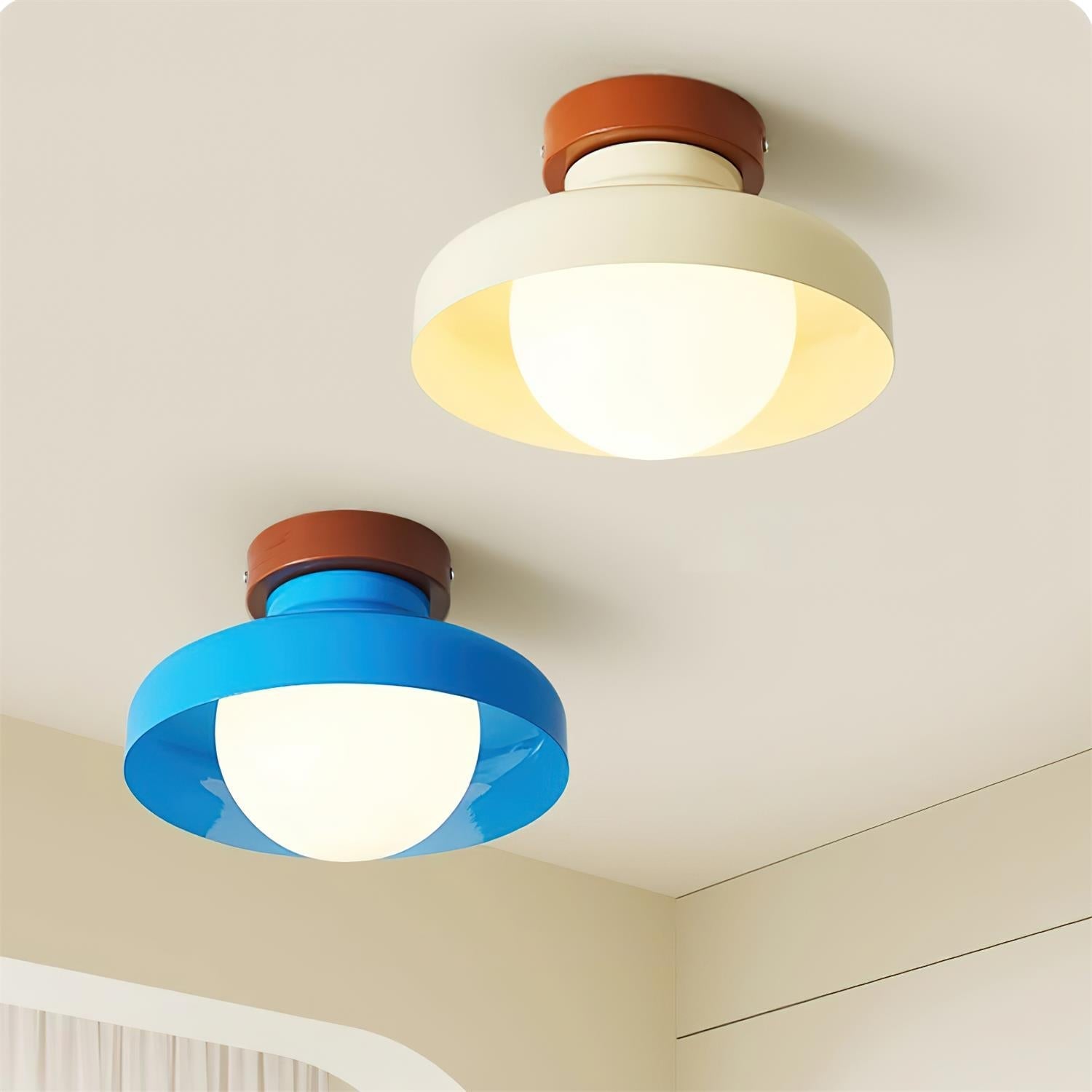 Solvane Plafonnier encastré bleu