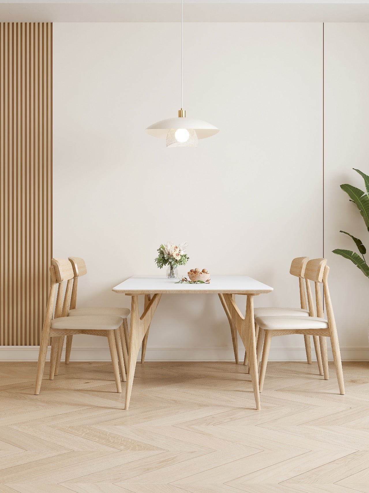 Floyd Lampe Suspendue en Métal Blanc Style Minimaliste Moderne Dynam