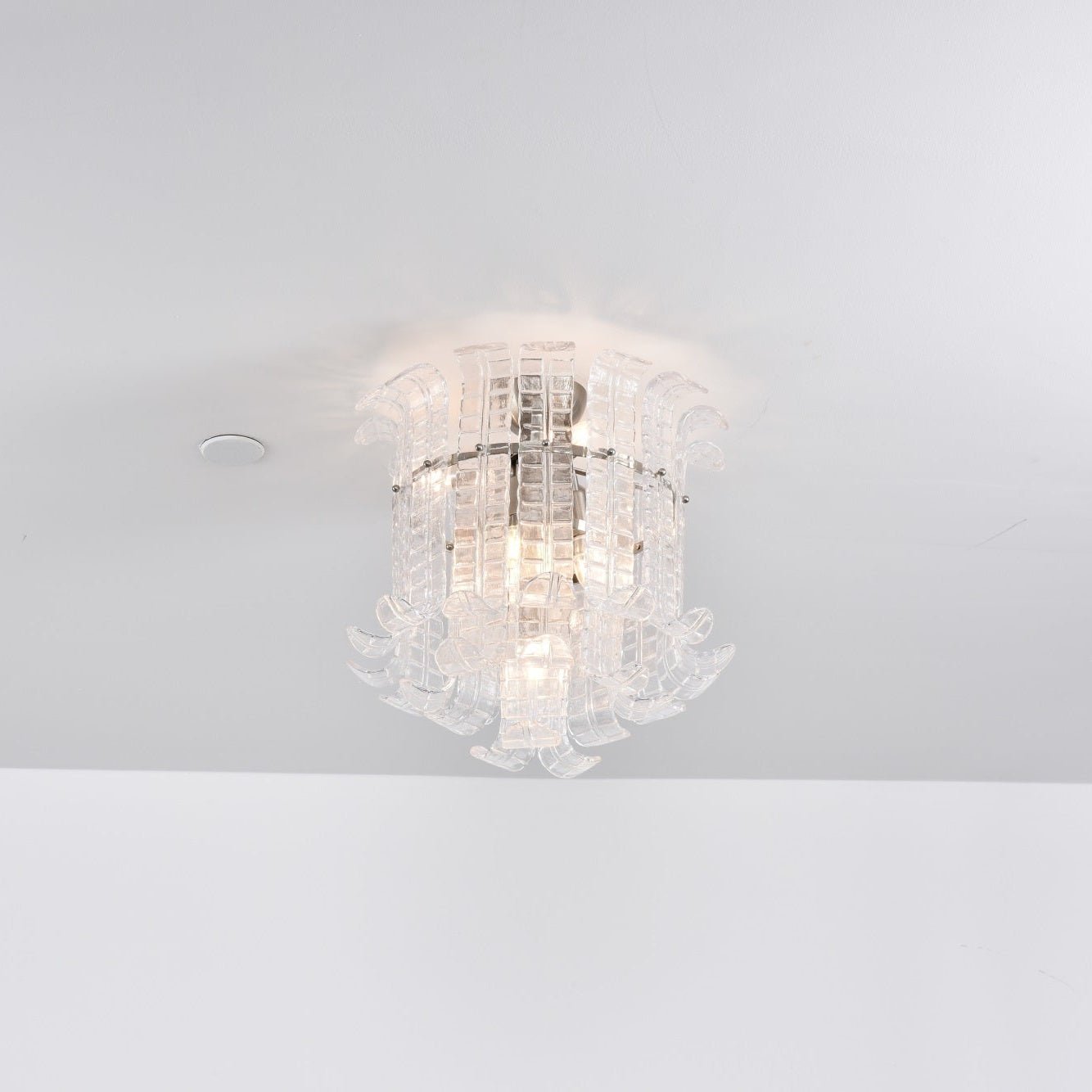 Aurora Lampe de Plafond en Verre de Murano Clair