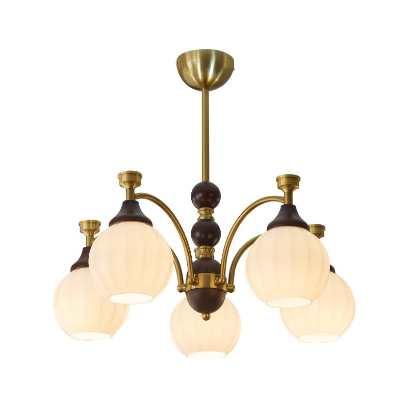 Illoros Lustre en Bois Élégance Traditionnelle