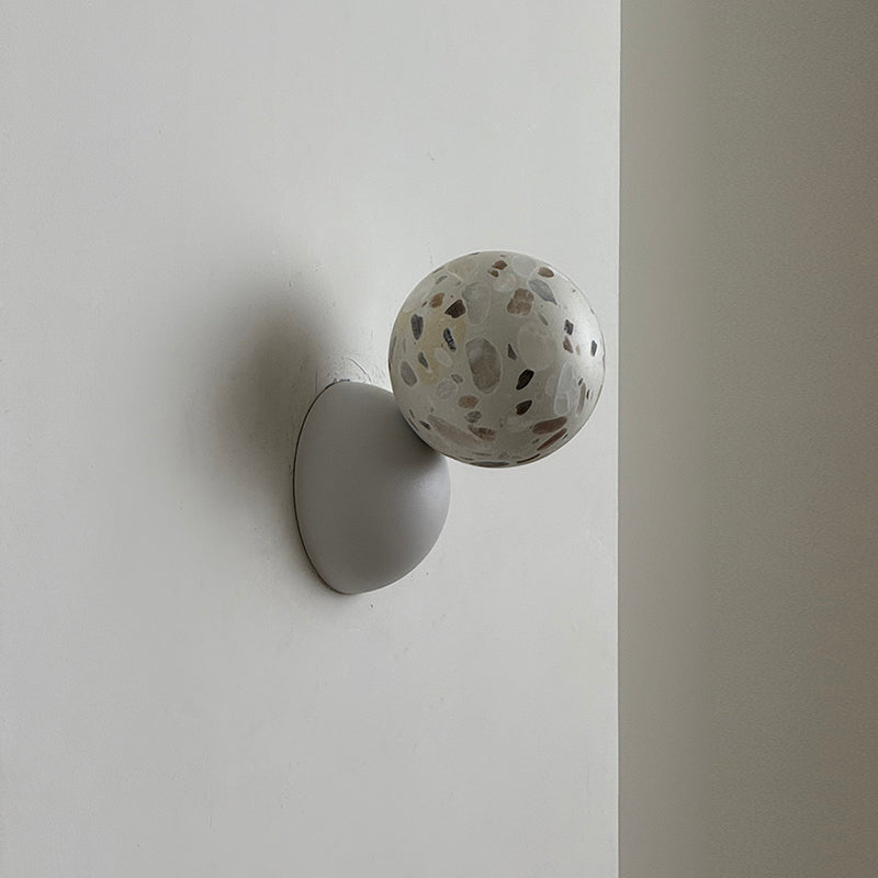 Arca Lampe Murale en Marbre et Métal Style Minimaliste Moderne Eclipse
