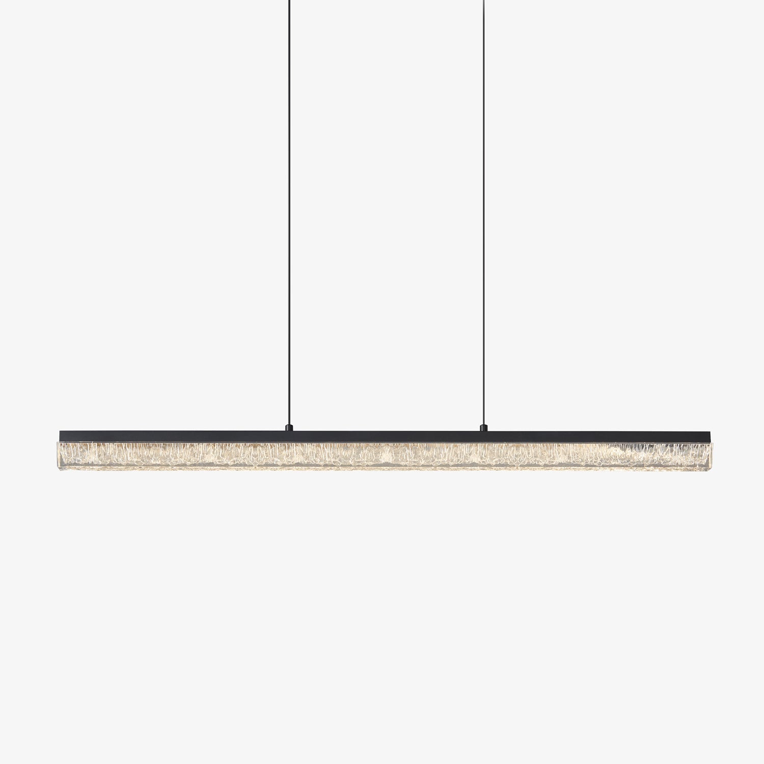 Lustra Pendant Light Black Acrylic Linear