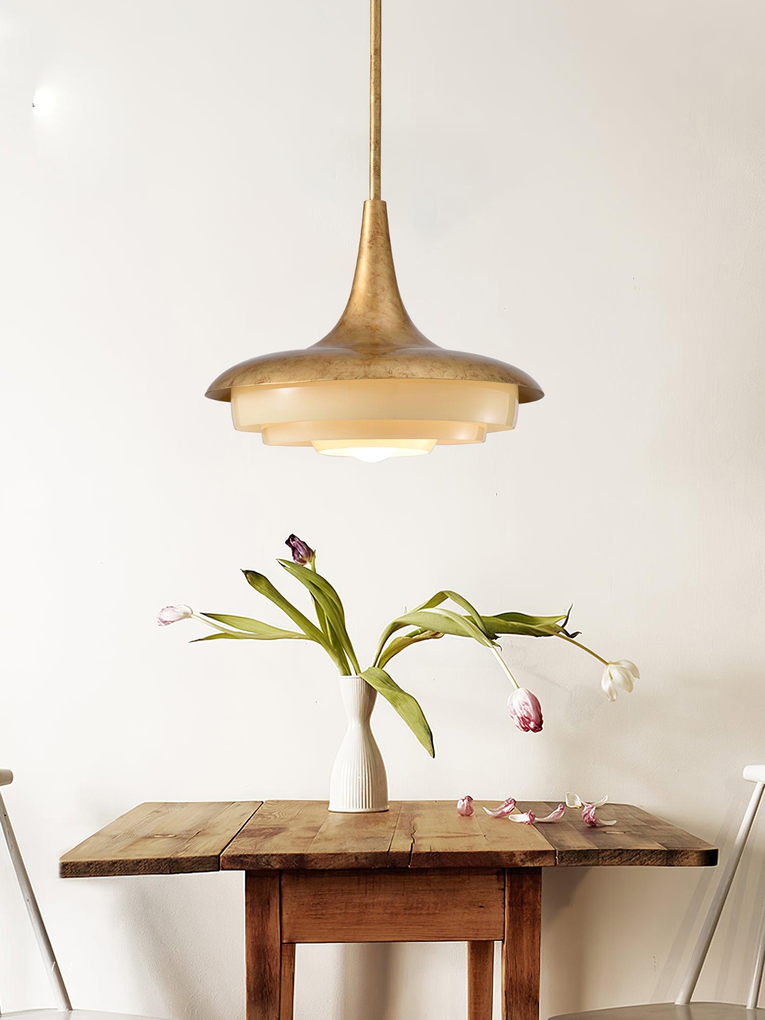 Vioce Suspension en Verre Mid-Century Moderne
