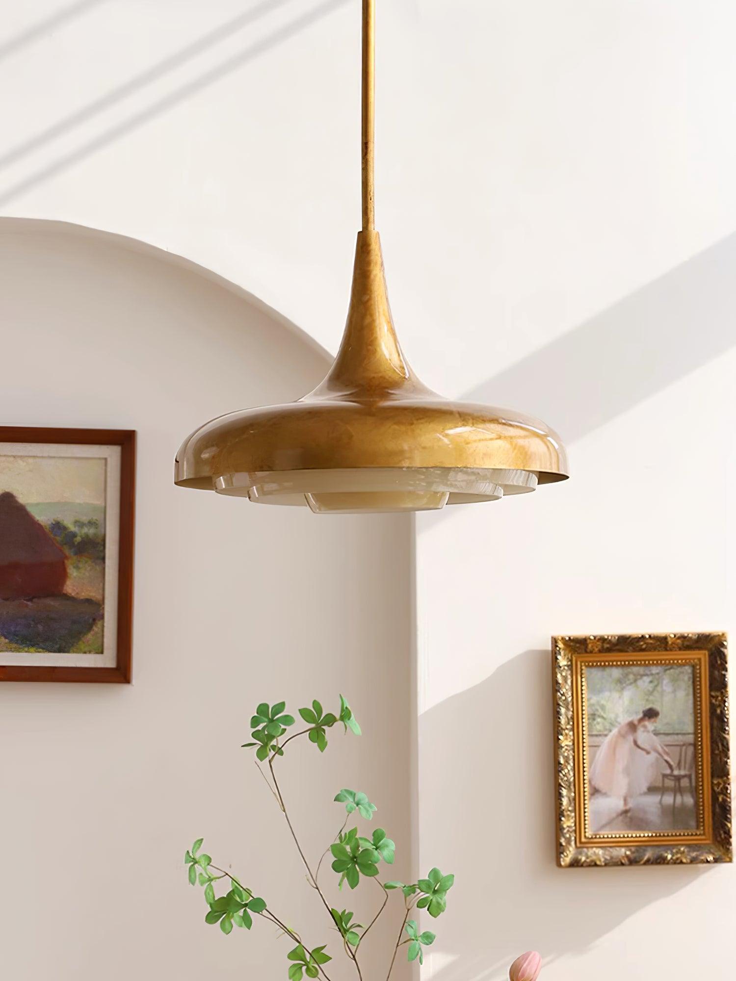 Vioce Suspension en Verre Mid-Century Moderne