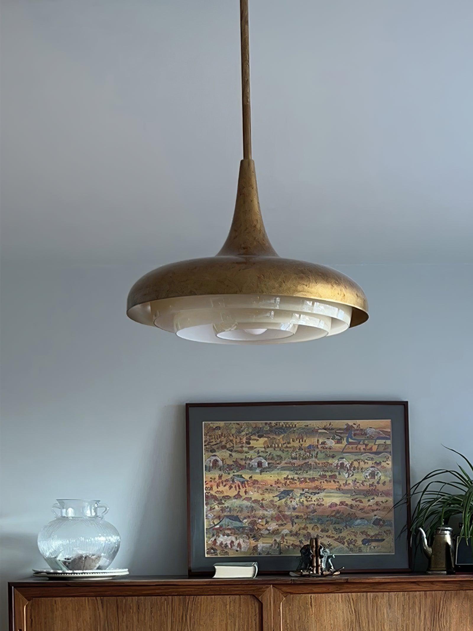 Vioce Suspension en Verre Mid-Century Moderne