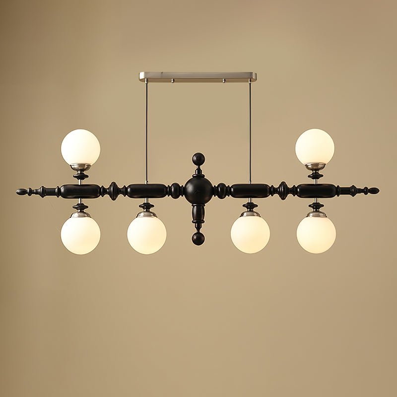 Isilira Suspension linéaire classique en bois et verre