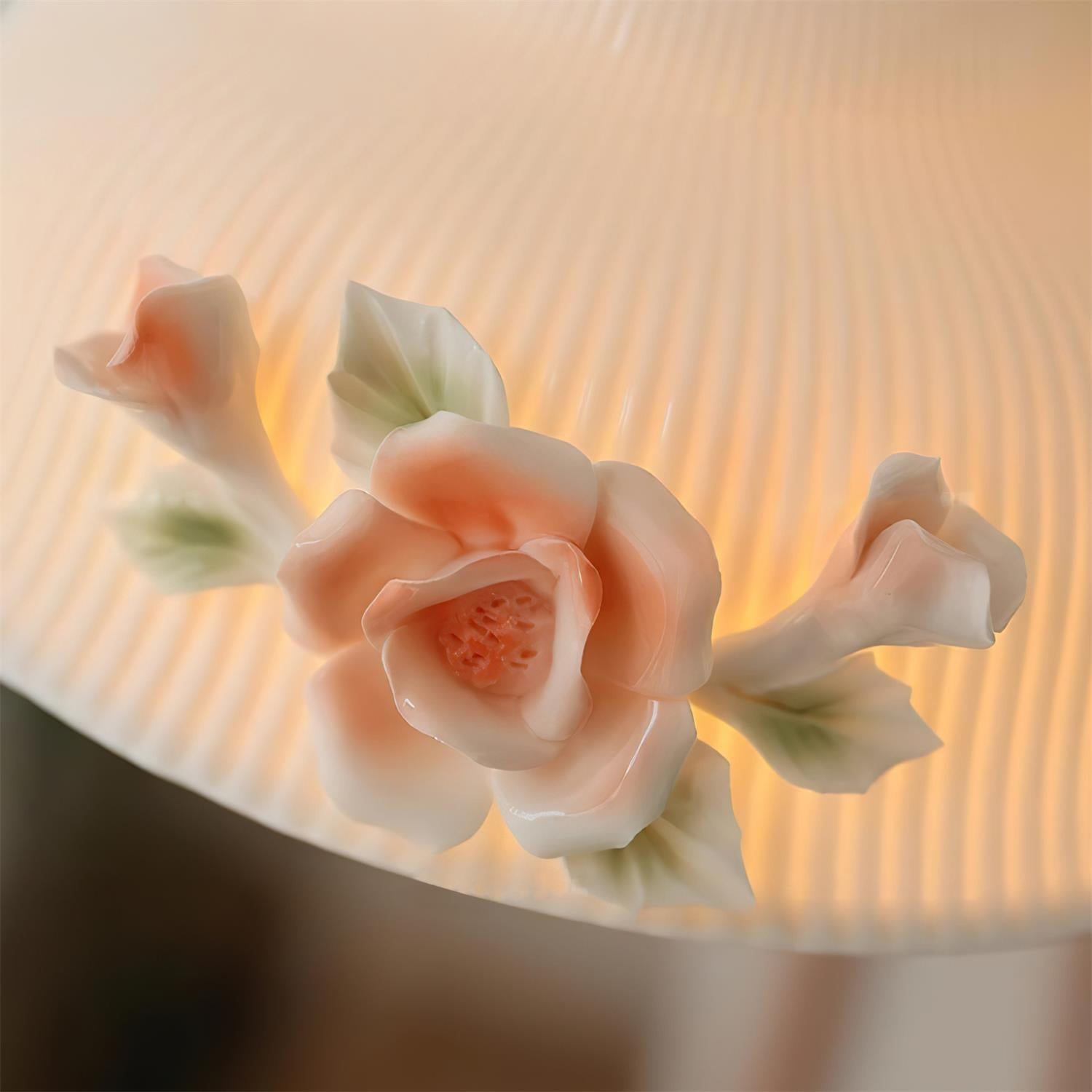 Camellia Suspension Porcelaine Fleur Romantique