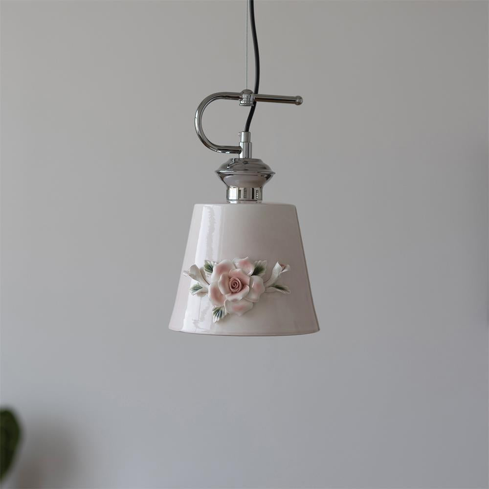 Camellia Suspension Céramique Vintage