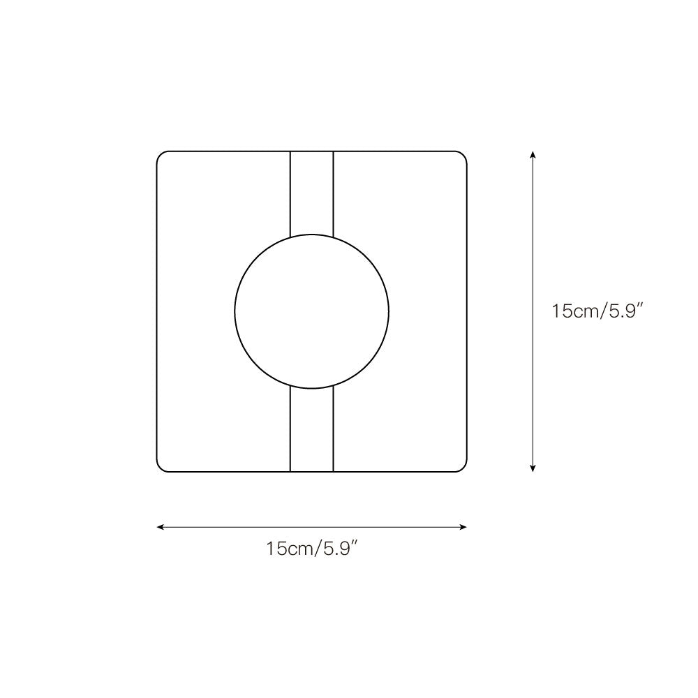 Kosmo Lampe Murale Style Minimaliste Moderne en Travertin Transparent