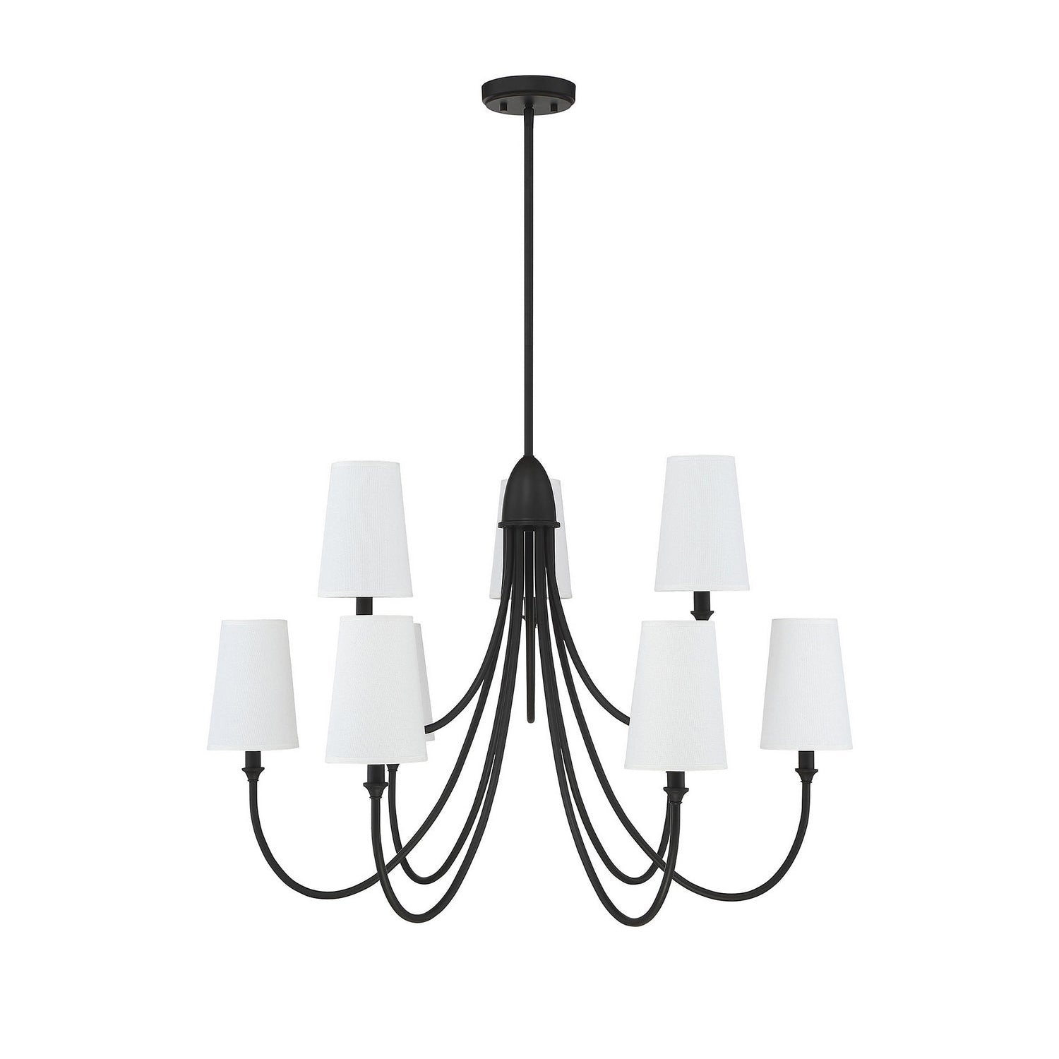 Premium Lustre Lumin Style Vintage-Industriel en Tissu et Métal