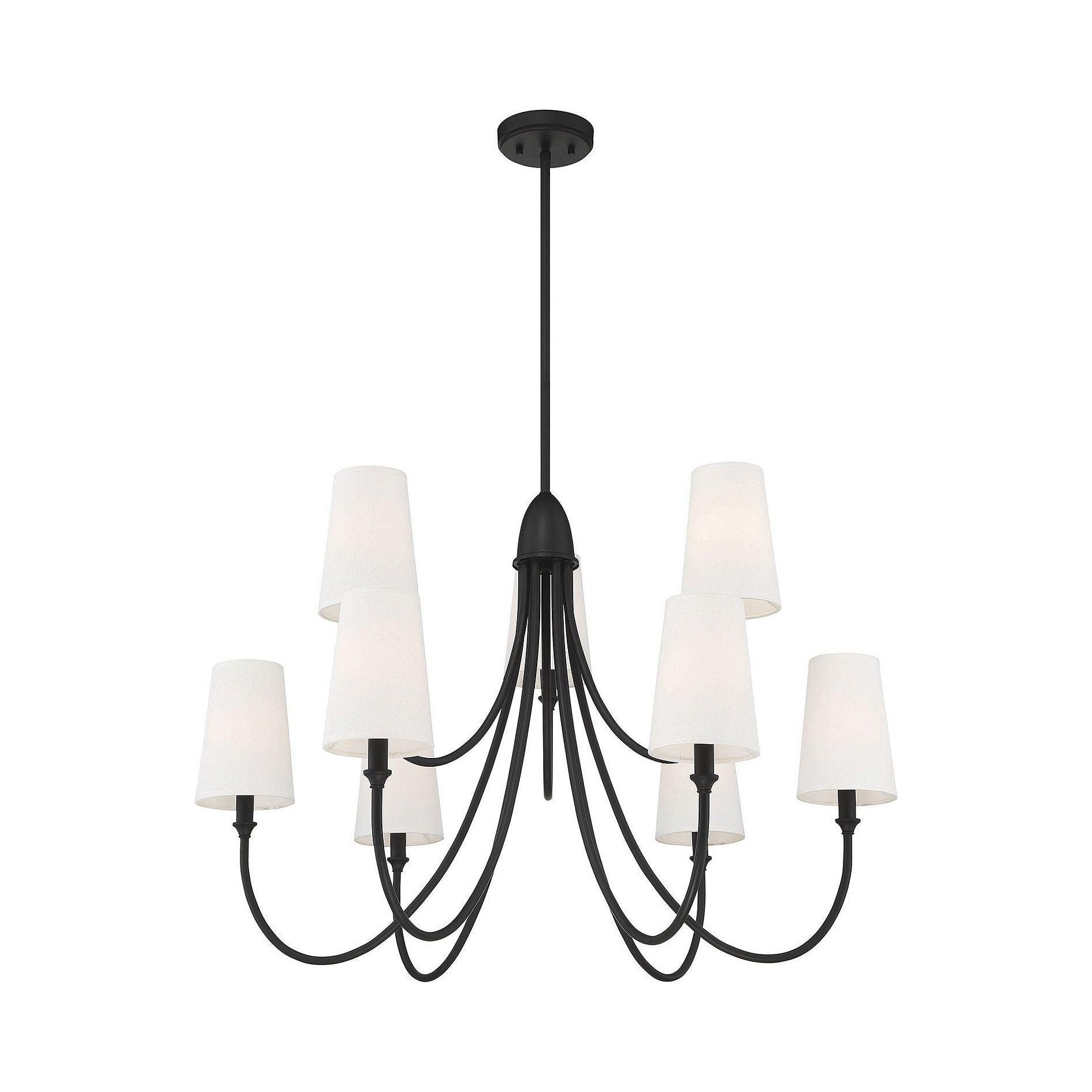 Premium Lustre Lumin Style Vintage-Industriel en Tissu et Métal