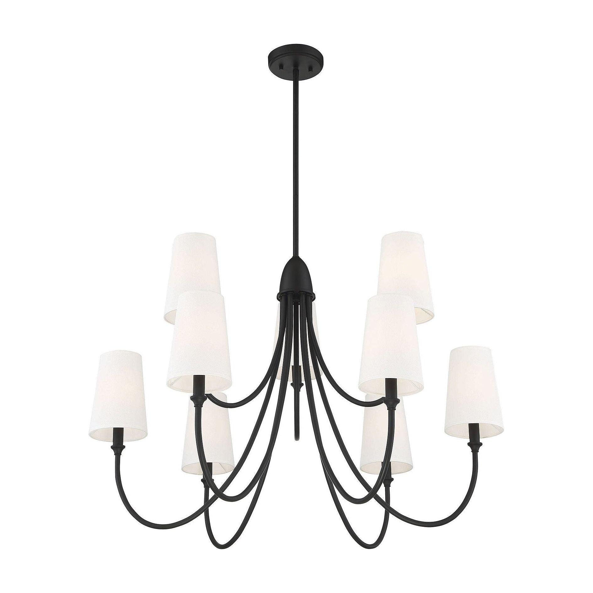 Premium Lustre Lumin Style Vintage-Industriel en Tissu et Métal