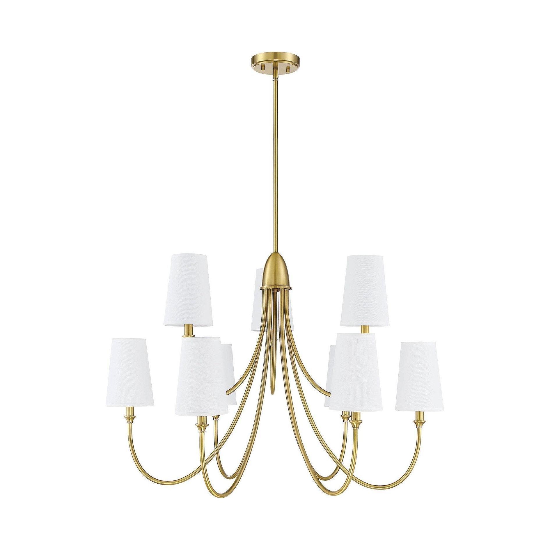 Premium Lustre Lumin Style Vintage-Industriel en Tissu et Métal