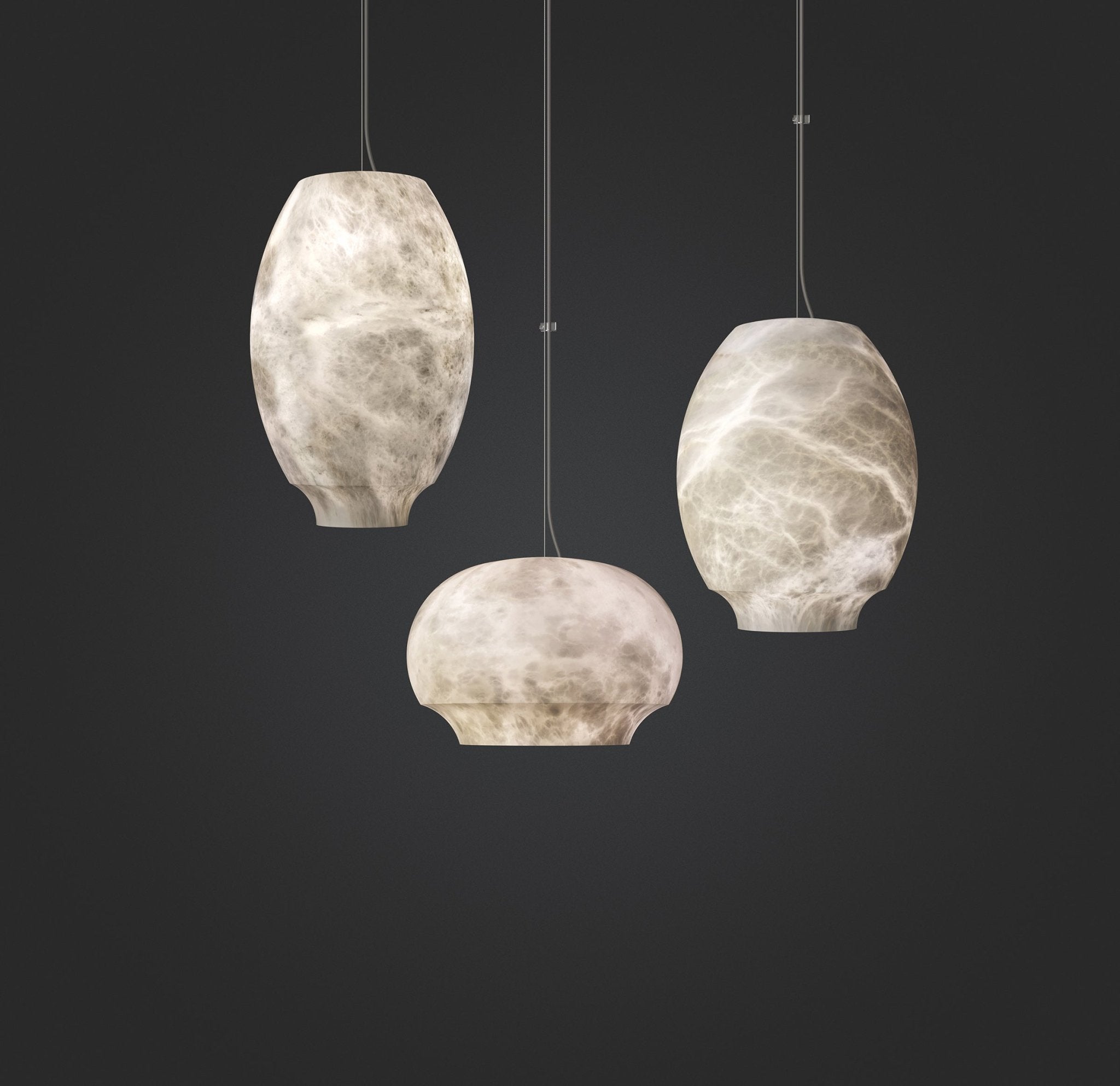 Thalia Suspension Minimaliste en Albâtre