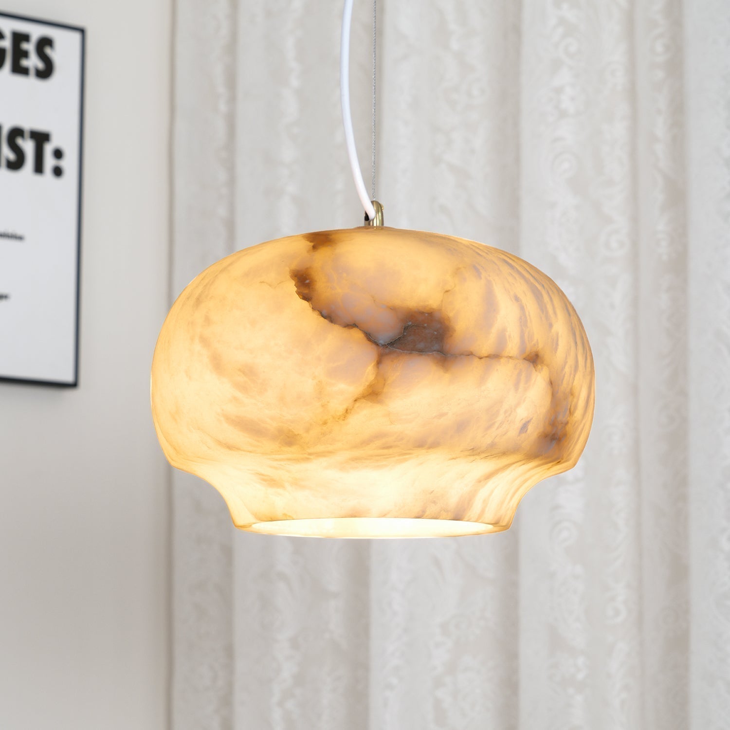 Thalia Suspension Minimaliste en Albâtre