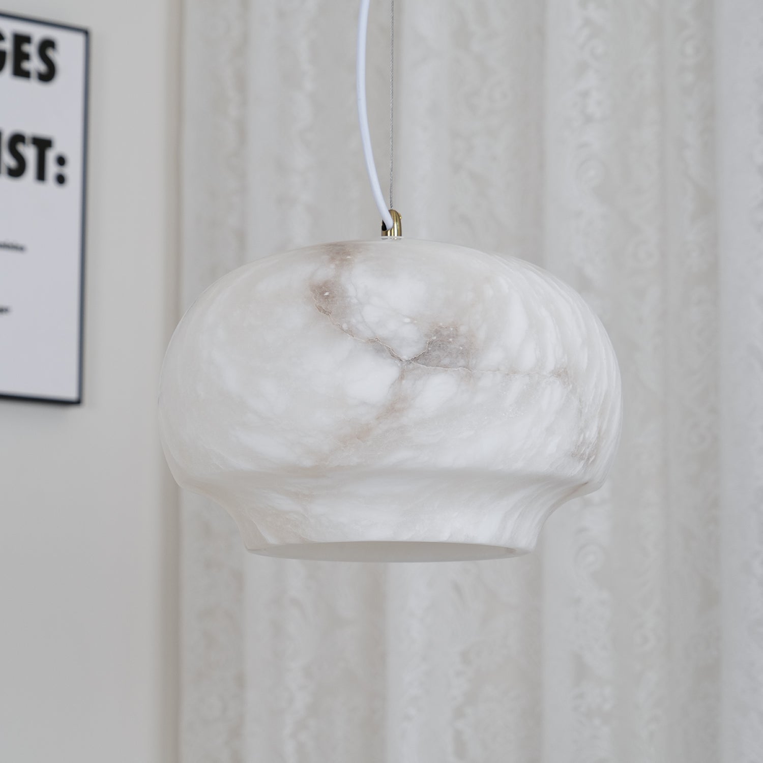 Thalia Suspension Minimaliste en Albâtre