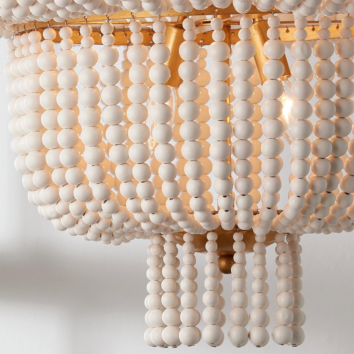 Opal Lustre en Métal et Bois de Luxe Postmoderne