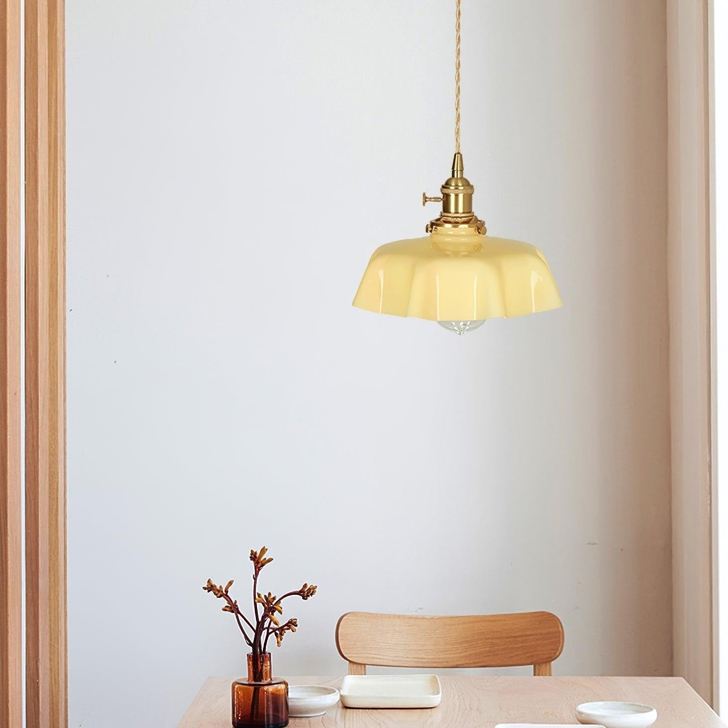 Civen Suspension Fleur  Verre