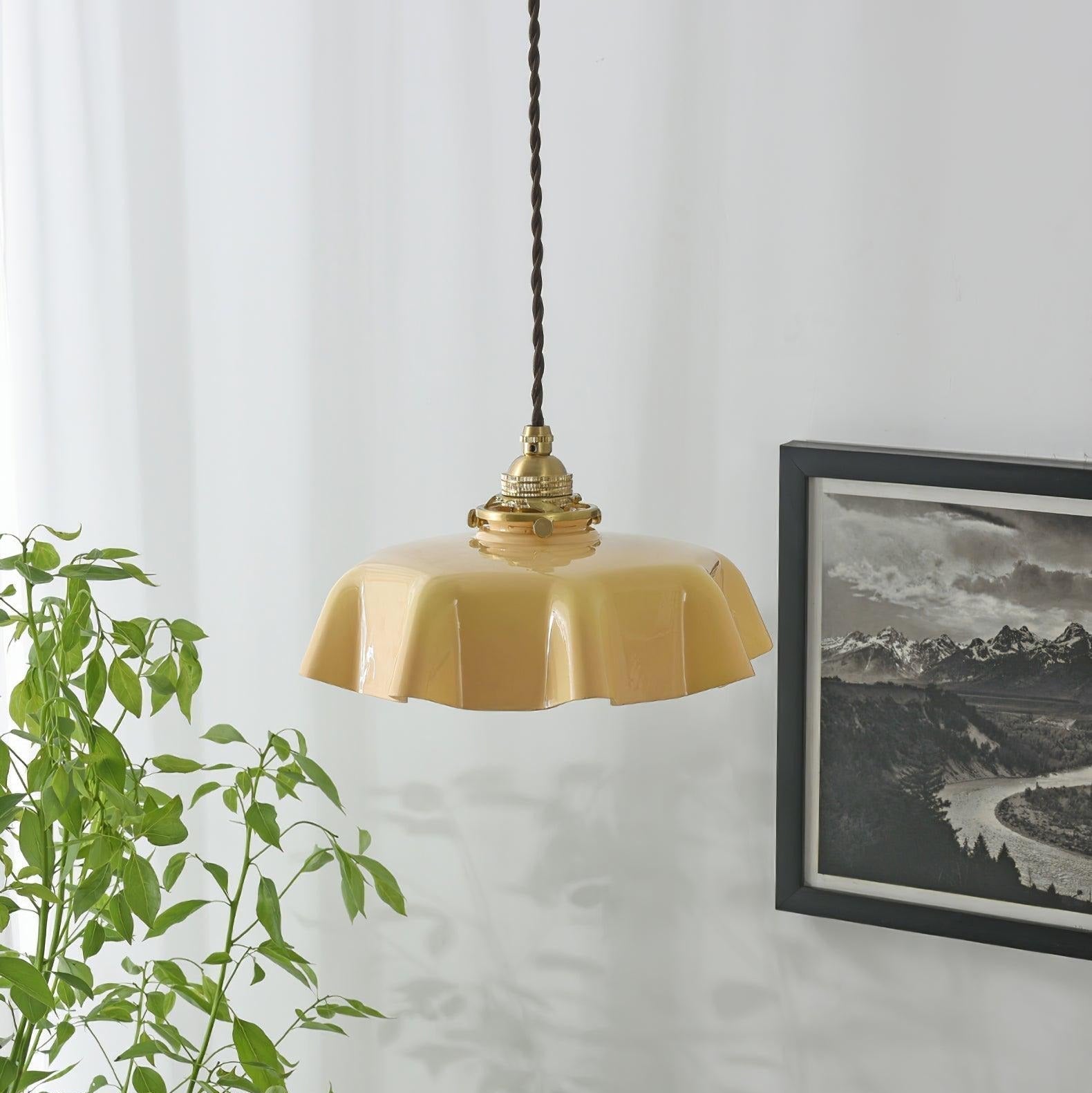 Civen Suspension Fleur  Verre