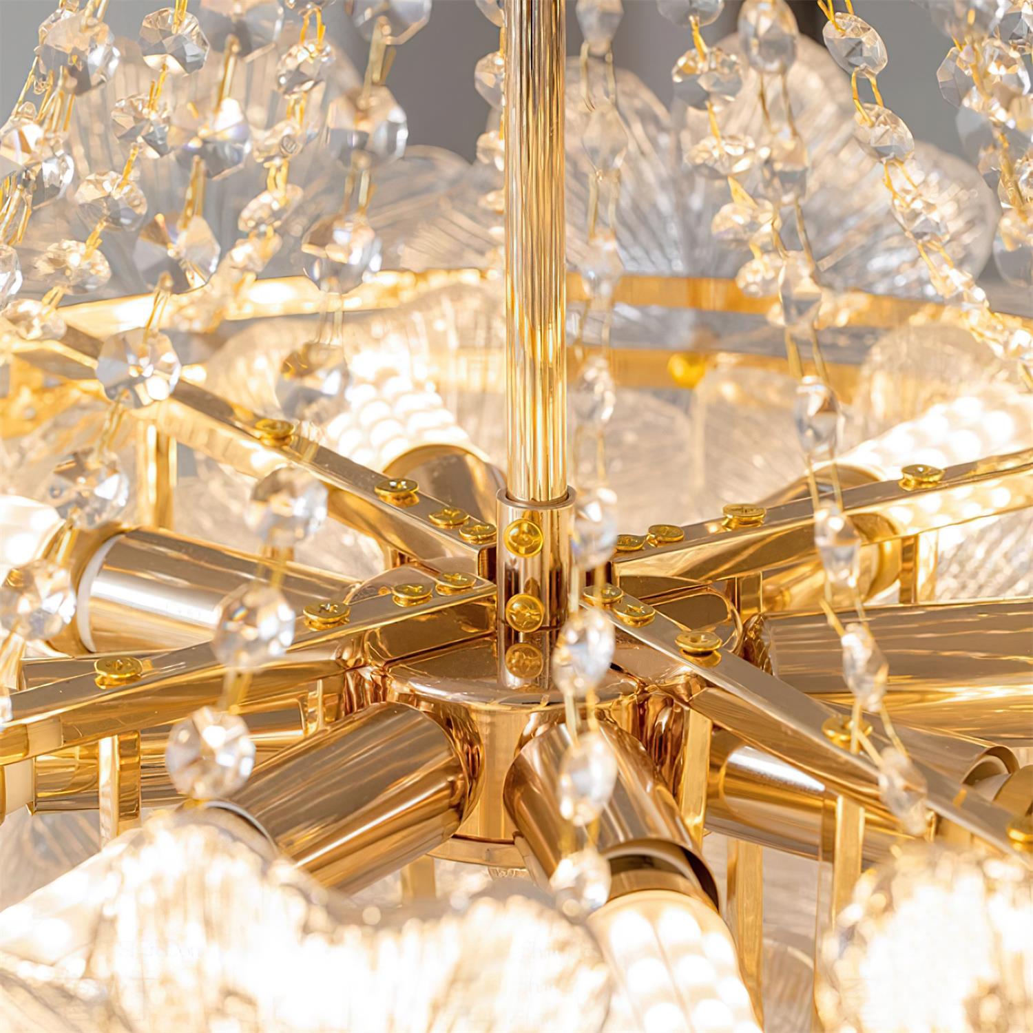 Campina Lustre Cristal Fleur Superposé
