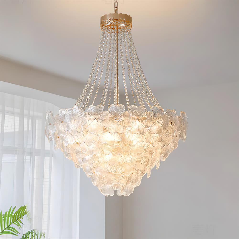 Campina Lustre Cristal Fleur Superposé