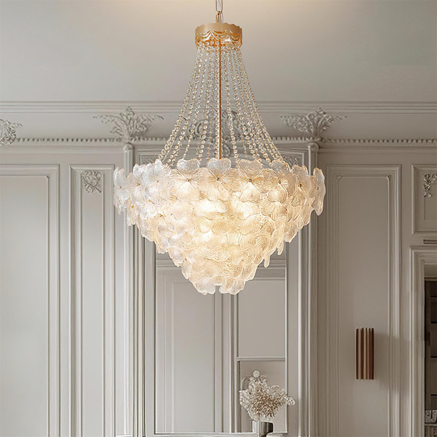 Campina Lustre Cristal Fleur Superposé