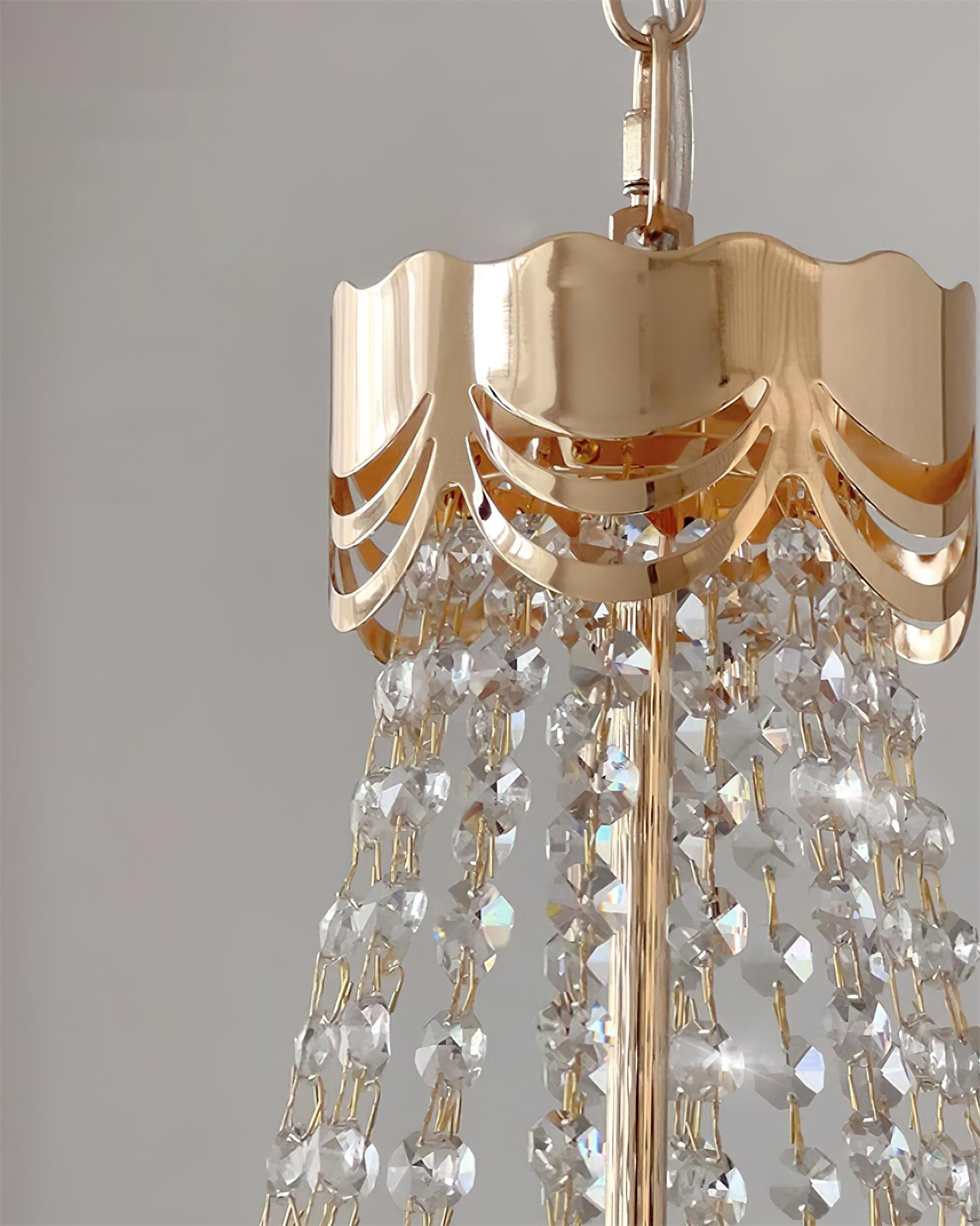 Campina Lustre Cristal Fleur Superposé