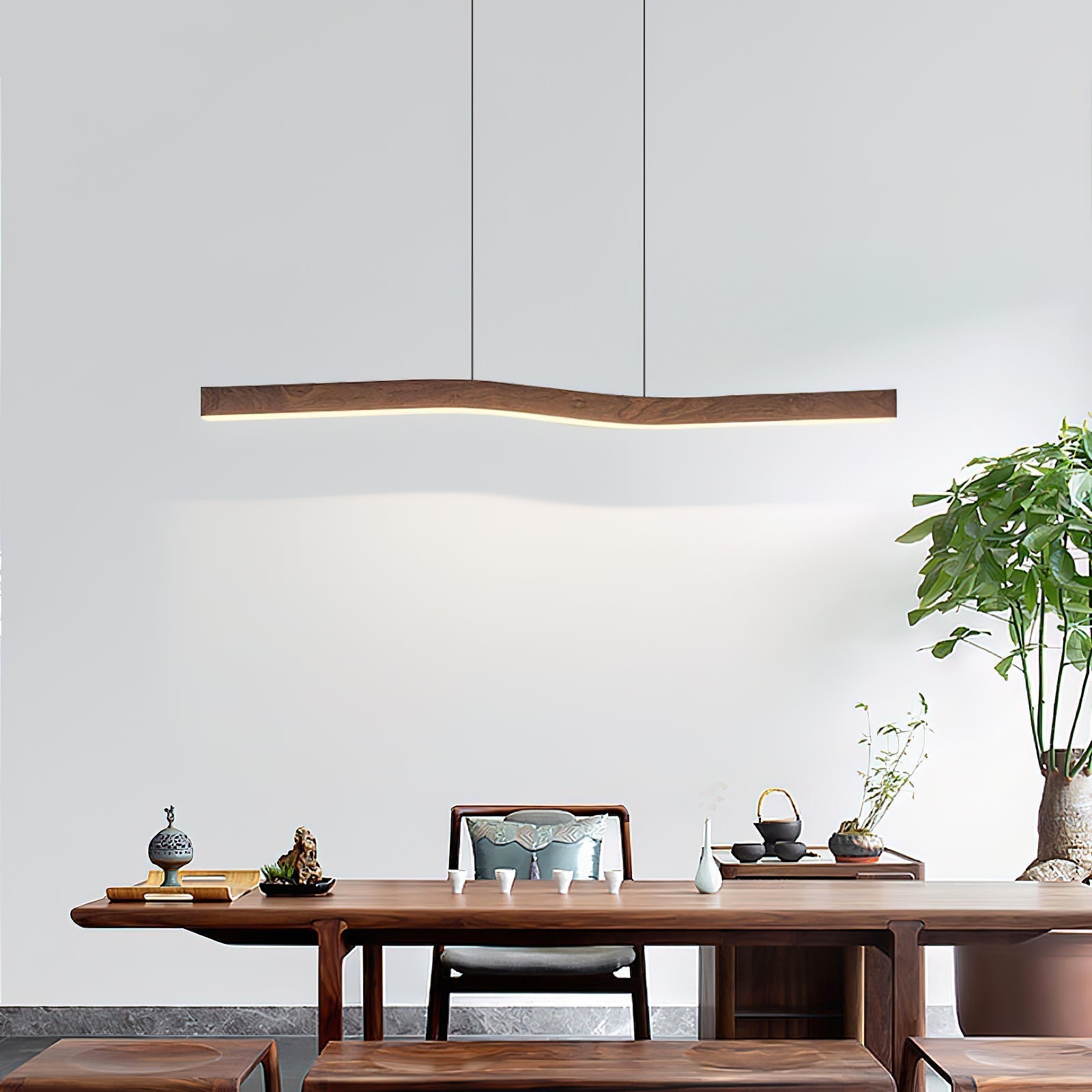 Ylen Suspension Nordique en Bois pour Salon
