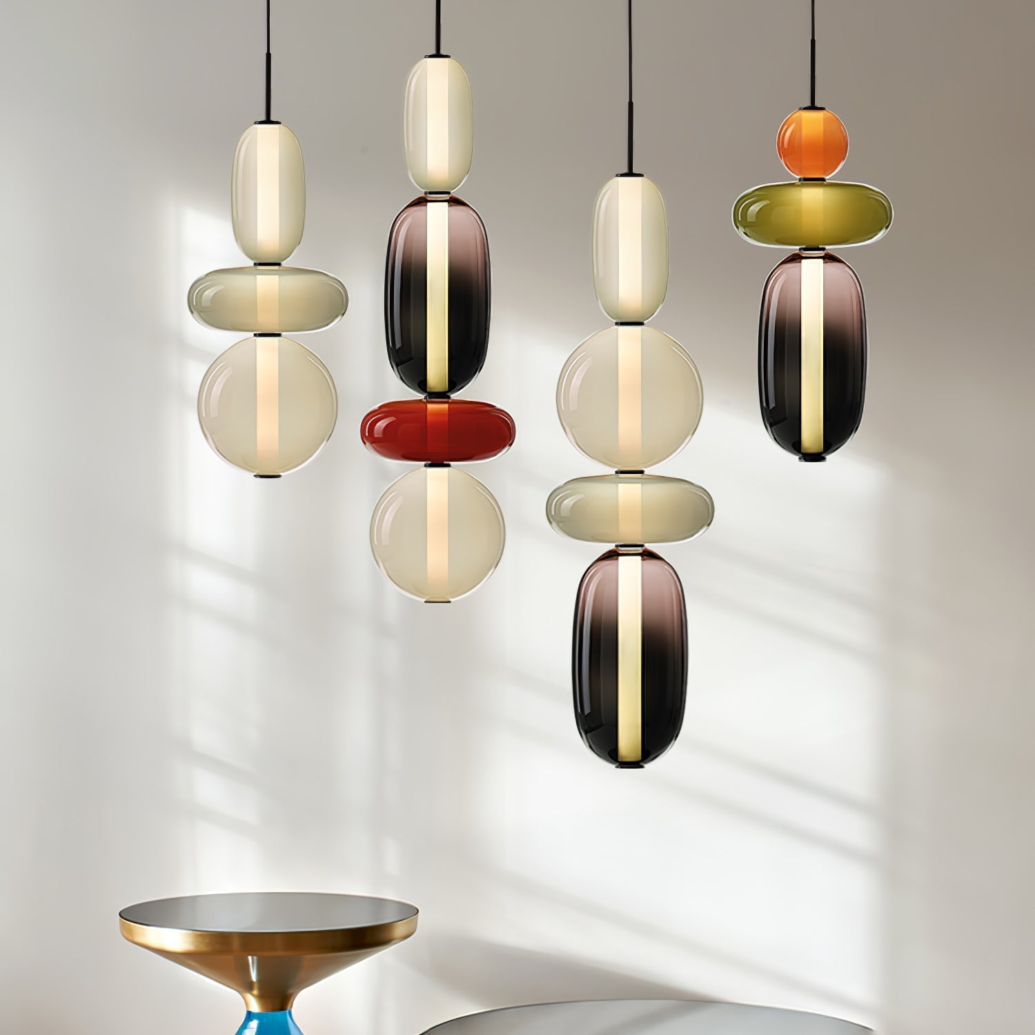 Noxic Suspension Artistique en Verre et Acrylique